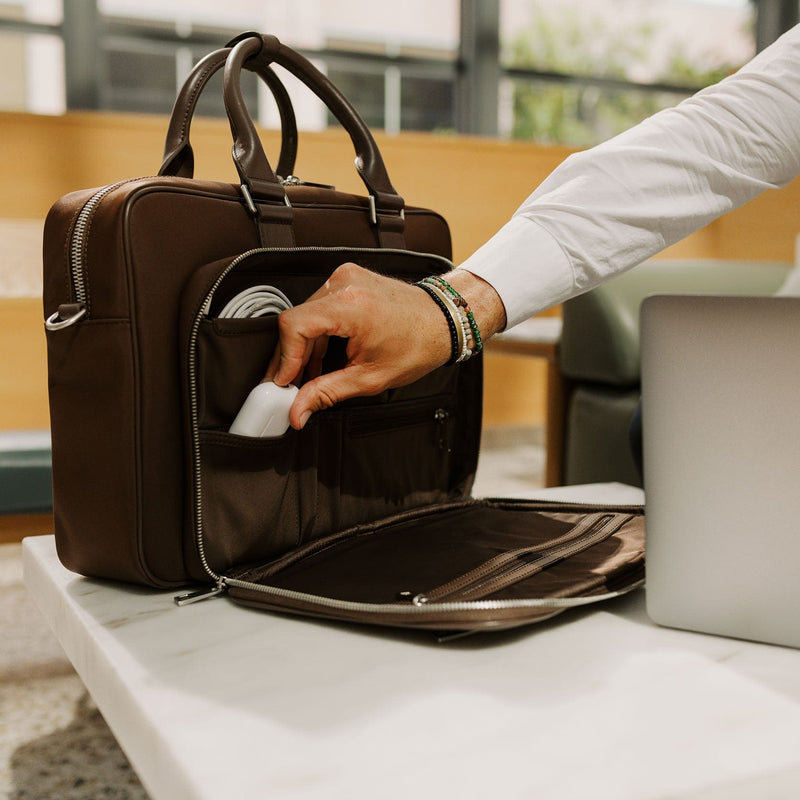 Alto Briefcase - Most Functional Rove for Men Oak Briefcase from 